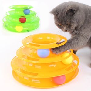 猫玩具逗猫棒幼猫猫咪用品宠物小猫爱三层多层转盘球套装逗猫玩具
