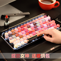 lofree lofel polka dot wireless Bluetooth blooming lipstick color number keyboard mobile phone Apple ipad less rose gold Luo