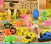 New Years Day below 1 yuan small gifts gifts creative three-dimensional can be dismantled many animal eraser prizes for primary school students