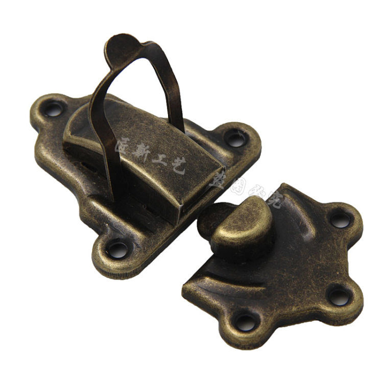 复古行李箱扣皮箱装饰扣锁大木箱搭扣收纳箱锁民国风手提箱配件铁