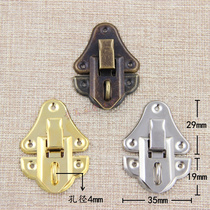 Large number of lockable buckle with lock eye wood case First decoration case Catch Box box Catch Box kit Accessories Bags Buttoned dark Box Buttons