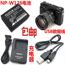 For Fuji X-T1 X-M1 X-A2 XT20 100F NP-W126 battery charger data cable