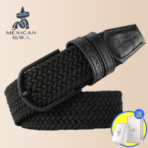 Scarecrow canvas belt female thick fabric woven mens belt tide ins with jeans with wild students