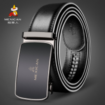 Scarecrow leather male leather automatic buckle youth wild Tide men simple belt student belt