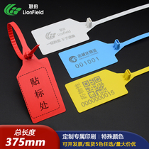 Big Signage Plastic Ties Lead Seal Anti - - Disposable Ties Logistics Label Truck anti-counterfeiting seal Anti-theft buckle