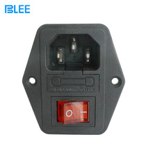 Game machine power plug-in switch accessories one-piece three-plug socket Rectangular power switch Boat-shaped four-pin switch