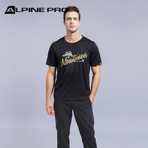 Alpinepro Alpini Spring and Summer Spring Dry Outdoor Speed Dry Dry Running Circular Breakthrough T-shirt