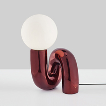 Modern minimalist creative glass ball bedroom table lamp children room designer sample room table lamp