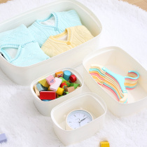 Desktop jewelry finishing storage box Cosmetics storage box Underwear socks covered finishing plastic box