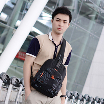 Korean version of the new mens bag oblique cross-bag shoulder bag casual waterproof chest bag trend sports mens satchel large canvas bag