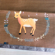 Kindergarten baby mat ice silk childrens crib bamboo mat Baby 1 2m newborn summer breathable mat