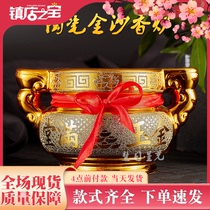 Hui Daily Starlight Buddha gold sand ceramic for Buddhist incense stove fragrant inserts Home Caixity Guan Gong for incense smoked stove room