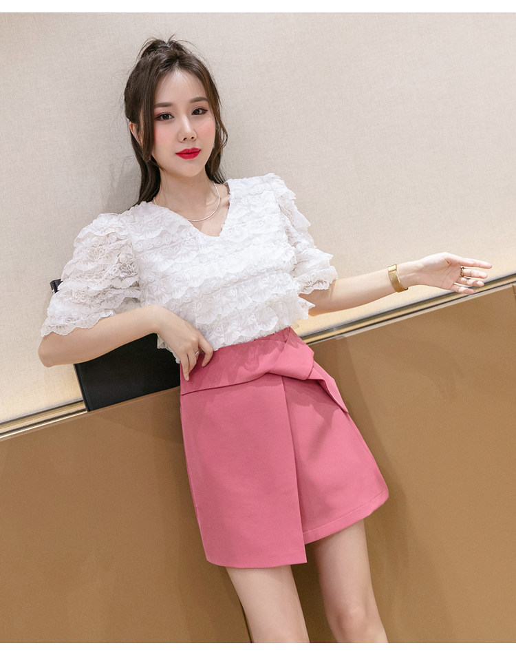 实拍 高腰半身裙女夏季一步裙不规则短裙显瘦a字裙包臀裙