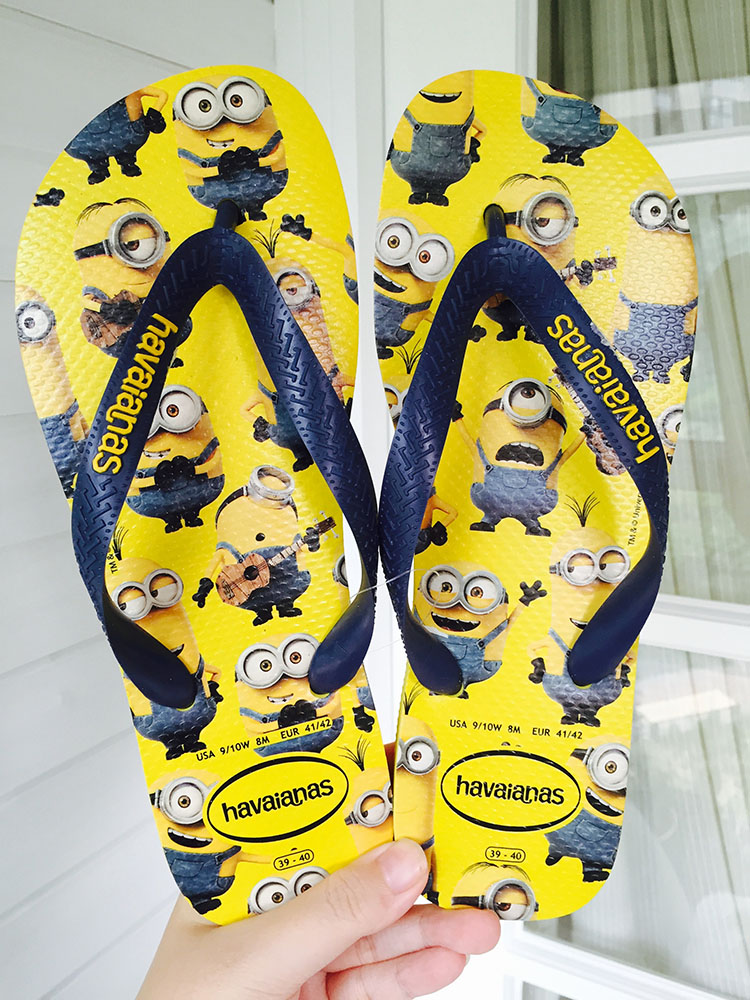 celine frame代購 小靜代購 正品巴西哈瓦那havaianas小黃人minions 男女款人字拖鞋 celinea貨