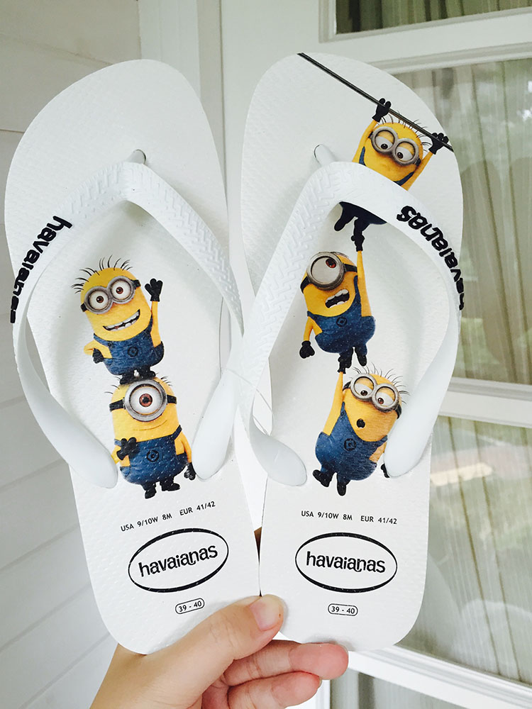 celine frame代購 小靜代購 正品巴西哈瓦那havaianas小黃人minions 男女款人字拖鞋 celinea貨