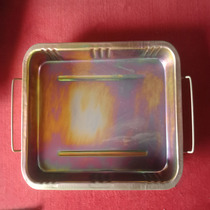 Professional auto repair oil basin parts cleaning plate replacement waste oil special Basin rectangular thickened steel basin 25 liters