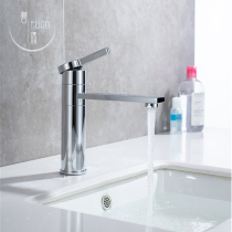 Twilight washroom Nordic wind surface basin Handwashing wash face tap hot and cold water swivel electroplating black gold tap