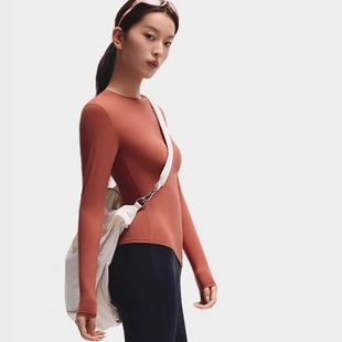 蕉下裸感运动塑身衣HE002修身显瘦收腰长袖t恤女款高弹速干打底衫