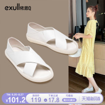 Easi q2021 summer new all-match casual sandals women wear comfortable beach sandals fashion soft-soled slippers