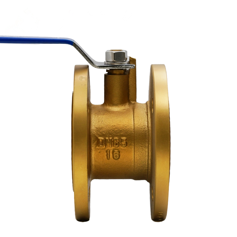 厂家直供埃美柯黄铜法兰球阀q41f-16t工厂管道手动球阀水开关dn50