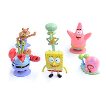 Sponge doll cake ornaments childrens baby birthday cake scene decoration 6 sets