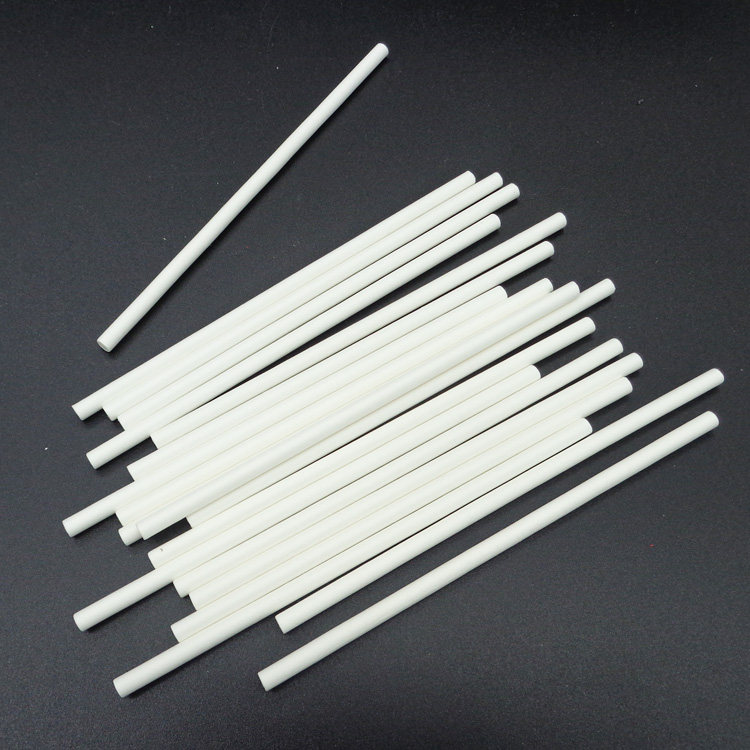 11.5cm棒棒糖纸棒 纯白色棒棒糖蛋糕纸棍 食品级带证书 100支