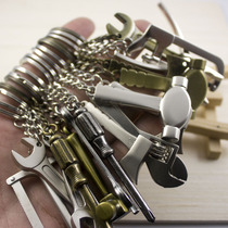 All kinds of mini tools keychain model pendant Small axe wrench saw hammer cross batch shovel