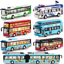 Bus Toy Model Simulation Alloy Open Boy Double Decker Bus Children Great Bus Toy Car