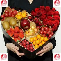Fruit gift box empty box heart-shaped flowers cosmetics high-end food bouquet box Super Love gift box