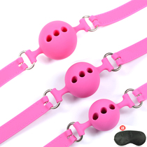 Silicone mouth plug mouth ball mouth shackle mouth opener mouth suppression forced female SM training alternative game sex toys
