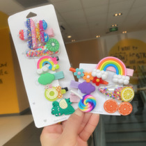 Child Hair Clip Woman Hair Accessories Cute Little Girl Head Rope Cartoon Princess Baby Card Girl Head Accessories Clips Children