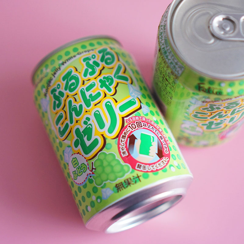 日本进口妃乐思摇摇乐 白葡萄味 水蜜桃味 果冻饮料果味饮品280g_不