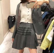 Spot 2020 Autumn Winter rich second generation wool fabric blazer webbing skirt pleated skirt
