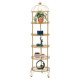 Golden birdcage shoe display shelf floor-standing craft iron storage clothes store bag window storage bedroom ສົ່ງຟຣີ