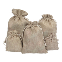 Cotton linen bag Bundle mouth play small bag Teacup Jewelry bag Storage bag Drawstring bag Buddha beads plate beads Lucky bag