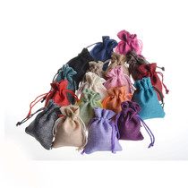 Jewelry linen cloth bundle pocket sachet Activated carbon tea drawstring jewelry bag Wen play storage bag 7*9