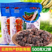 Yunnan specialty clear bamboo forest sour Horn wild cake fruit King sugar sweet horn sweet pregnant woman sour 500g bag food snacks
