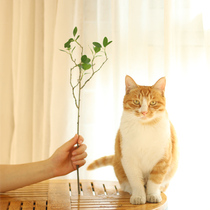 Milan artificial flower branches fake flower decoration living room bedroom room room vase flower arrangement green leaves soft decoration