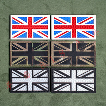 Union flag reflective armband carving three-dimensional 3m luminous Velcro badge backpack sticker badge helmet morale Medal