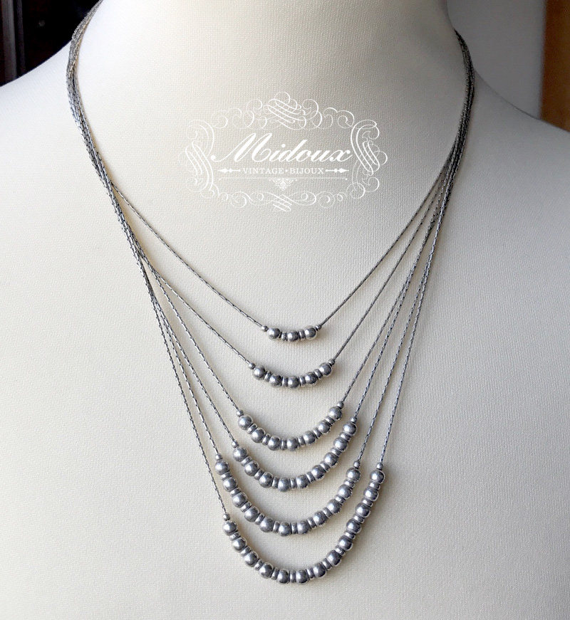 欧洲纯银925古董多串项链(24.99克)_7折现价680元