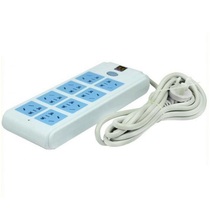 Hot sale Blue River 606 row plug household with switch large pitch high power socket 6 position wiring board length 3 M 5 m