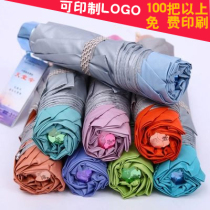 Paradise promotional gift umbrella cheap advertising umbrella custom LOGO three-fold umbrella sun umbrella UV protection