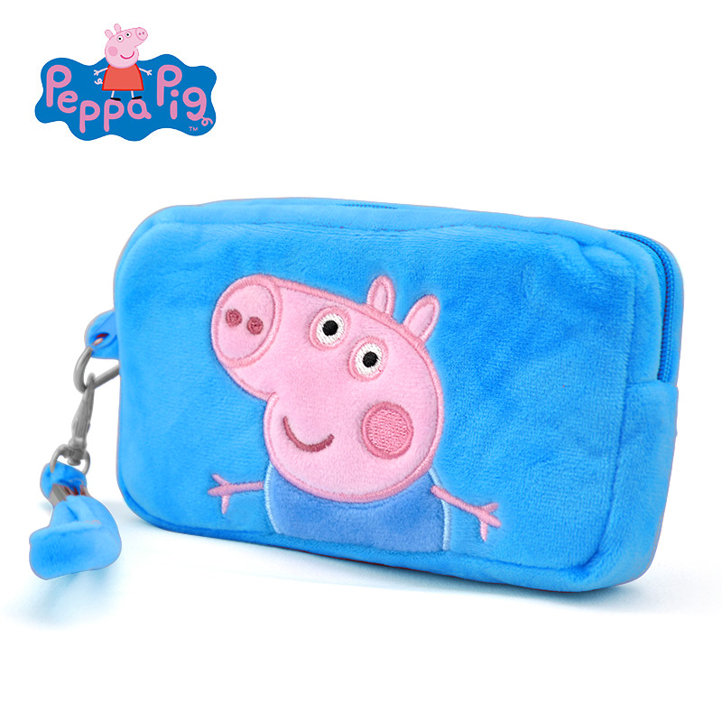 小猪佩奇peppapig粉红猪小妹佩佩猪男女儿童毛绒包包玩具零钱包产品展示图1