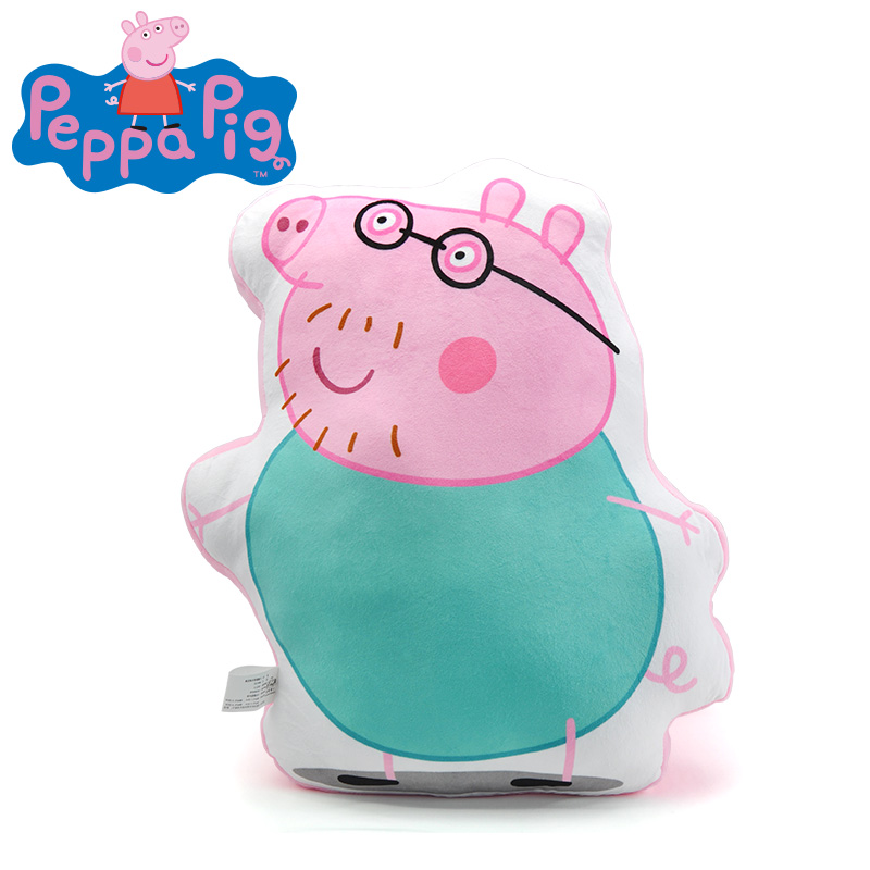 小猪佩奇peppapig粉红猪小妹礼物佩佩猪毛绒抱枕公仔玩偶枕头玩具产品展示图3