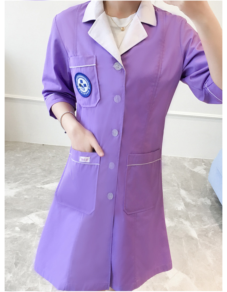 韩国韩版半永久定妆白大褂纹绣美容美甲师整形