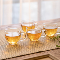 Yaji tea set Petty cup Herbal tea cup Heat-resistant glass Tea cup Tea cup Kung Fu tea set accessories