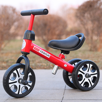 Original colorful childrens three-wheeled scooter balance car baby pulley 2-year-old 3-year-old toy car toddler