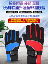 Heating gloves USB charging self-heating electric car winter motorcycle battery car warm handle cover for men and women heating