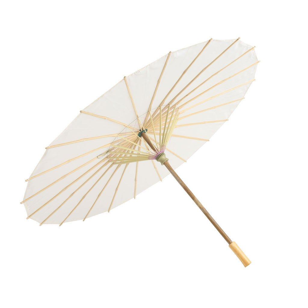 包邮儿童diy空白纸伞手工绘画白色幼儿园小学美术手绘工艺大小号