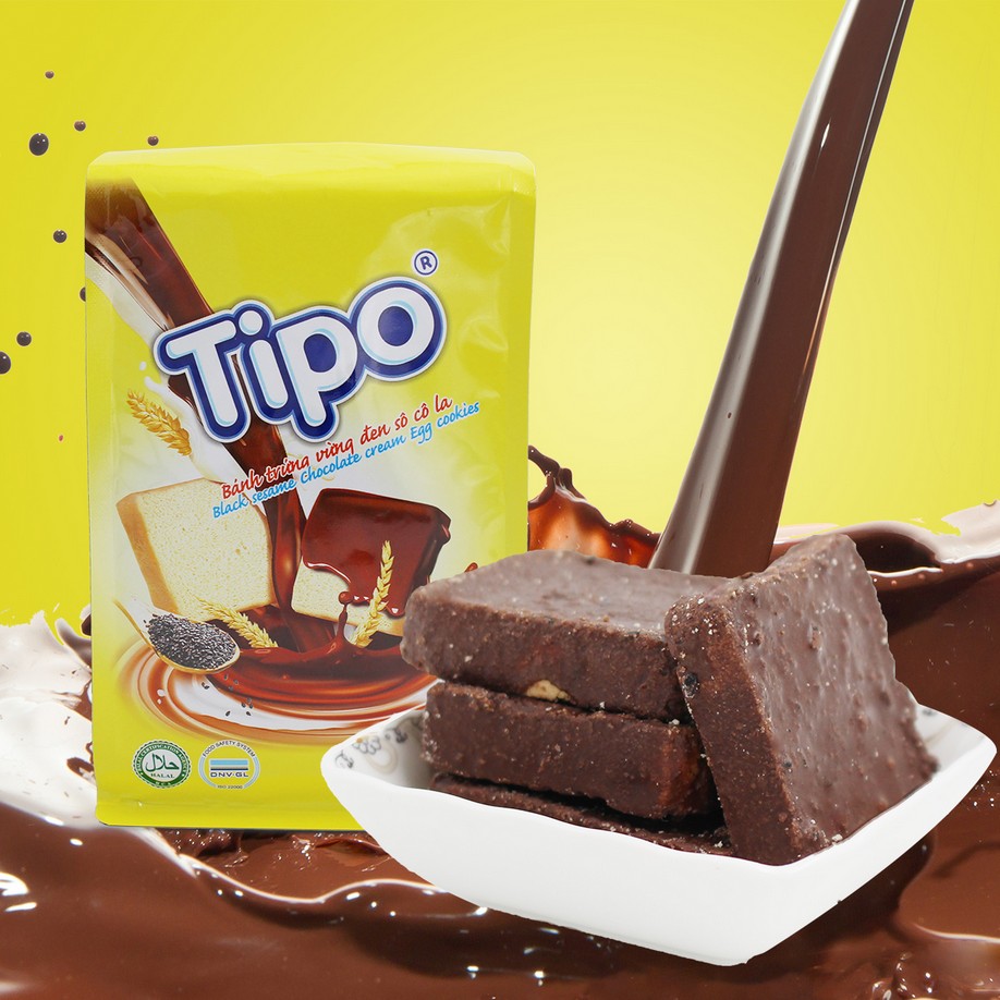 3袋包邮越南进口tipo面包干 白巧克力饼干片办公室零食友谊牌135g_爱